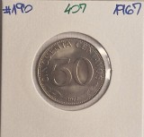 407 Bolivia 50 Centavos 1967, KM#190