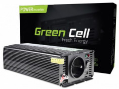 Invertor auto de la 12V la 230V, 500W 1000W Green Cell foto