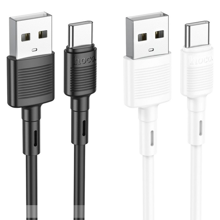 Cablu USB Hoco X83, USB-A la Type-C, 1m, 3A, Negru
