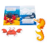 Bebe Puzzle Ocean Gama, 20 Piese Mari, Animale Marine, 12+ Luni, Cartonat, Carte Educativa Copii
