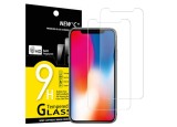 Set 2 folii de protectie NEW C pentru ecran din sticla securizata pentru iPhone 11 Pro, iPhone X, iPhone XS - RESIGILAT