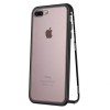 Husa iPhone 7 Plus / 8 Plus Magnetic Case 360&deg; Neagra, Protectie Sticla Aluminiu, Rezistenta Socuri