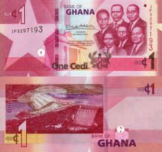 GHANA 1 cedi 2019 UNC!!! foto