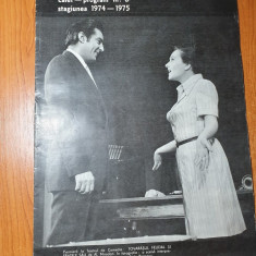 program teatrul de comedie caiet nr. 6 stagiunea 1974-1975-stela popescu