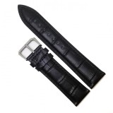 Cumpara ieftin Curea de ceas - Piele Naturala Neagra - Imprimeu Crocodil - 12mm 14mm 16mm 18mm