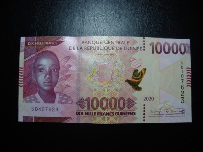 GUINEEA 10.000 FRANCI 2020 UNC foto