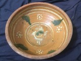 Arta si Traditie - Blid / Farfurie / Strachina / Castron model mare din zona aradului / arad - model deosebit mijlocul sec XX !