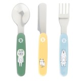 Set tacamuri din metal cu animalute vesele, 1 bucata, Badabulle
