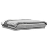 Cumpara ieftin Cadru de pat, gri sonoma, 160x200 cm, lemn prelucrat