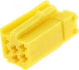 Carcasa Mufa Mini ISO Galbena 6 Pini 331441-1 Conector Auto
