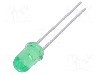Dioda LED, 5mm, verde, 19...60mcd, 20mA, 2,1...2,6V, LITEON - LTL-4234