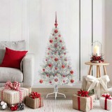 vidaXL Pom de Crăciun artificial pre-iluminat Argintiu 120 cm PET 3397180