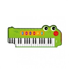 Jucarie muzicala Pian in forma de Crocodil-37 taste, sunete si lumini interactive