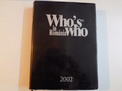 WHO&amp;#039;S IN ROMANIA WHO , 2002 foto