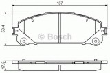 Set placute frana,frana disc TOYOTA RAV 4 IV (WWA4, AVA4, ZSA4, ALA4) (2012 - 2016) BOSCH 0 986 495 169