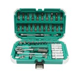 Trusa chei tubulare lungi cu clichet, biti hex si Torx, 53 piese Breckner Germany