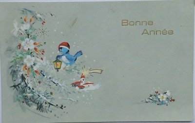 Felicitare , Bonne Ann&amp;eacute;e, 1969 foto