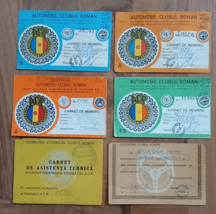 Lot sase carnete ACR