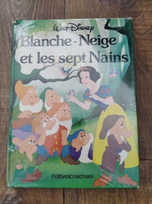 Blanche-Neige et les sept Nains, Walt Disney, carte limba franceza foto