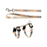 SET HAM+LESA PENTRU PISICI FLAMINGO CULOARE ALBA 116CM 1CM