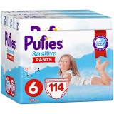 Scutece-chilotel Pufies Pants Sensitive Extra Large, Marimea 6, 15+ kg, 114 buc