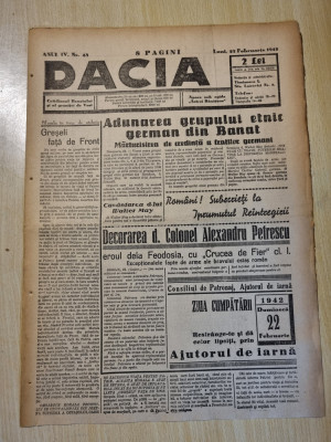 Dacia 23 februarie 1942-stiri al 2-lea razboi mondial,grupul etnic german banat foto