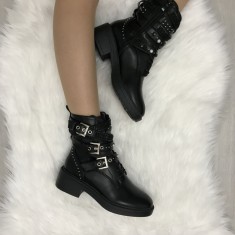 Ghete dama negre marime 40, 41+CADOU foto
