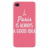 Husa silicon pentru Apple Iphone 4 / 4S, Paris Is Always A Good Idea