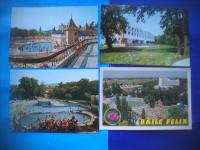 HOPCT LOT 2704 BAILE FELIX -JUD BIHOR-4 CARTI POSTALE-NECIRCULATE foto