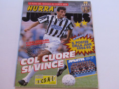 Revista fotbal-&amp;quot;HURRA`&amp;quot;JUVENTUS TORINO(ianuarie 1995)Mega poster JUVE 94/95 foto