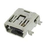 Mufa mini USB B, mama, SMD, 5 pini, orizontale, 004379