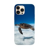 Husa compatibila cu Apple iPhone 14 Pro Max model Flying turtle, Silicon, TPU, Viceversa, Transparent, Carcasa