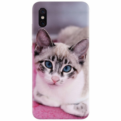 Husa silicon pentru Xiaomi Mi 8 Pro, Siamese Kitty foto