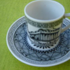 Portelan grecesc Pottery Keramik, frumoasa ceasca de cafea