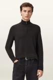 AllSaints pulover din amestec de l&acirc;nă KILBURN culoarea bordo, cu turtleneck, M068KD