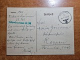 Carte postala cu stampila svastica - al 2-lea razboi mondial - din anul 1940