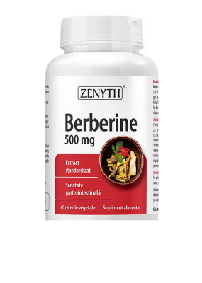 Berberine 500 miligrame 60 capsule Zenyth foto