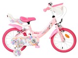 Bicicleta pentru copii Volare Unicorn - Fete - 14 inch - Roz - Frane cu doua maini