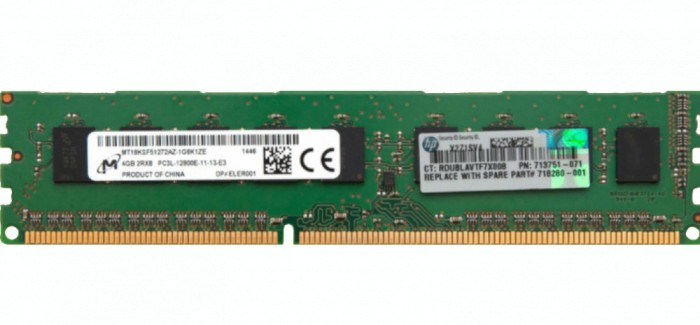 Memorie server HP 4GB DDR3 ECC 2RX8 PC3L-12800E 713751-071