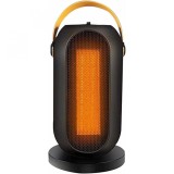 Aeroterma / radiator flippy ptc-1500q1, 1200 w, 2 trepte de putere, termostat reglabil, negru