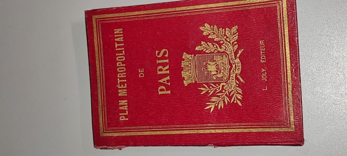 BROSURA HARTA METROPOLITANA A PARISULUI VINTAGE