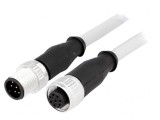 Cablu senzori/automatizări M12-M12 0,5m