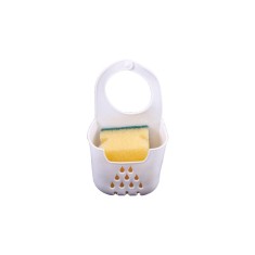 Suport din plastic pentru burete vase, burete inclus, prindere cu ventuza, roz, YT771, 90 mm