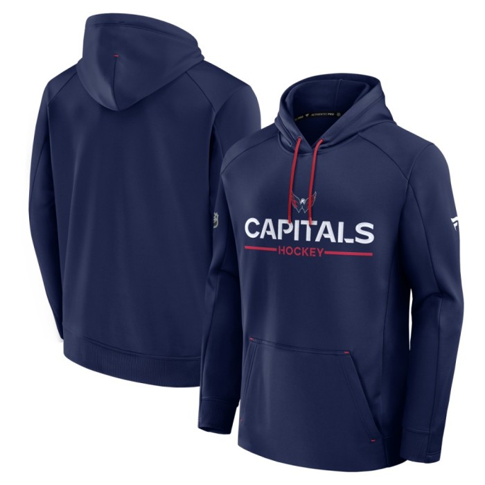 Washington Capitals hanorac de bărbați cu glugă Authentic Pro Rink Poly Fleece POH - XL