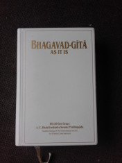 AS IT IS - BHAGAVAD-GITA (CARTE IN LIMBA ENGLEZA) foto