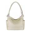 Geanta dama Sofiline piele naturala bej, de mana/umar, casual, 24x29x10 cm, fabricata in Italia