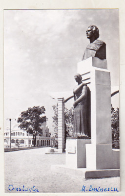 bnk cp Constanta - Statuia M Eminescu - uzata foto