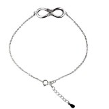 Bratara argint 925, infinit cu fluture