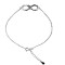 Bratara argint 925, infinit cu fluture