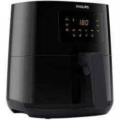 Friteuza fara ulei Philips Airfryer Essential Collection compact digital HD9252/70, capacitate 4.1 L, 1400 W, afisaj digital, 7 setari presetate, Negr